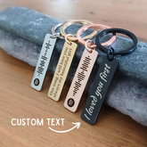 Personalized Spotify Code Keyring – Custom Music Engraved Keychain
